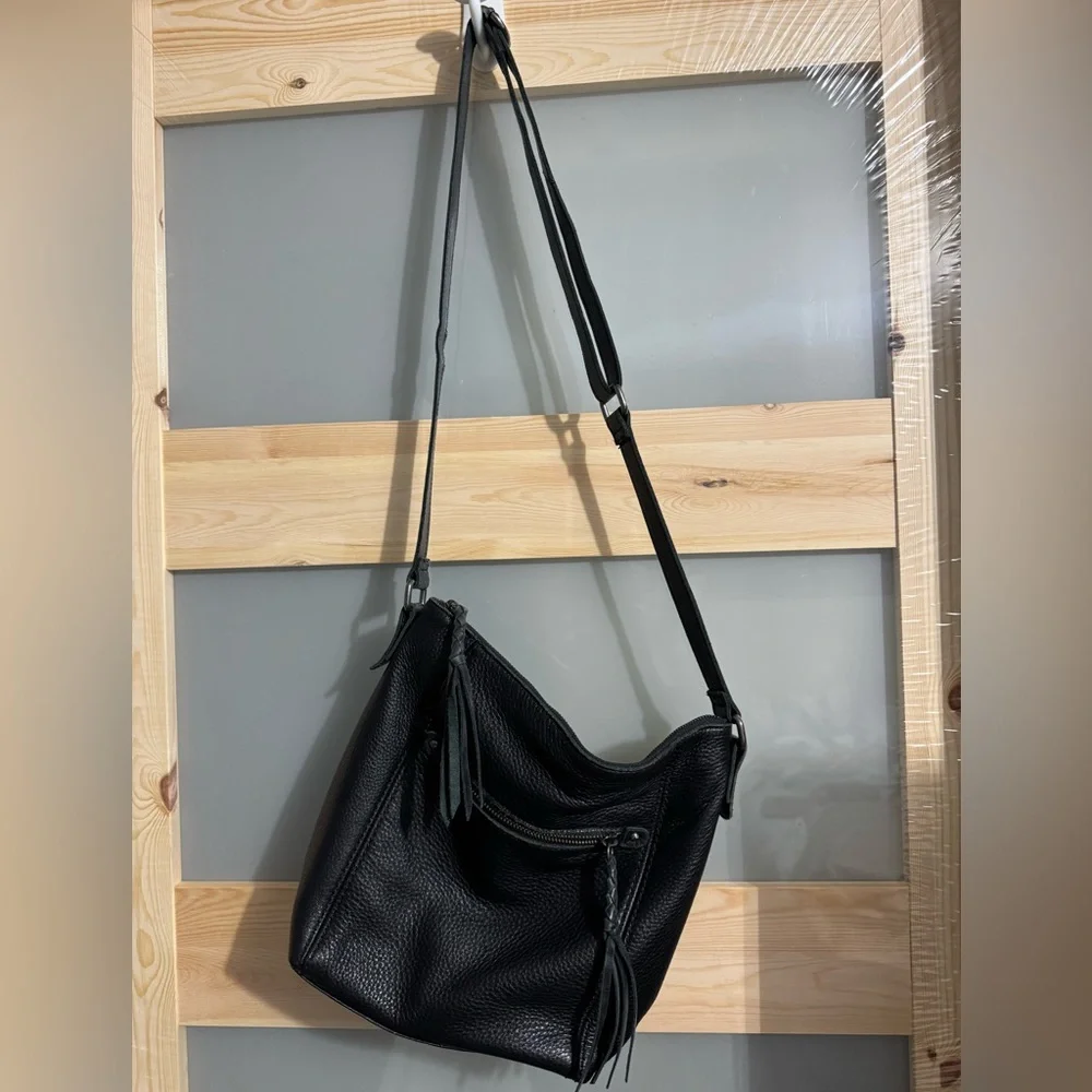 The Sak black leather bag